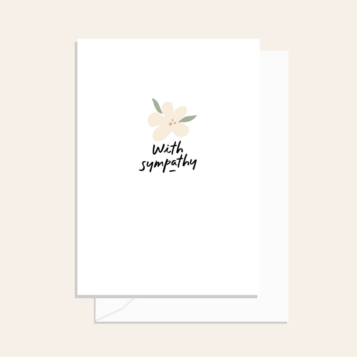 Sympathy Flower Greeting Card