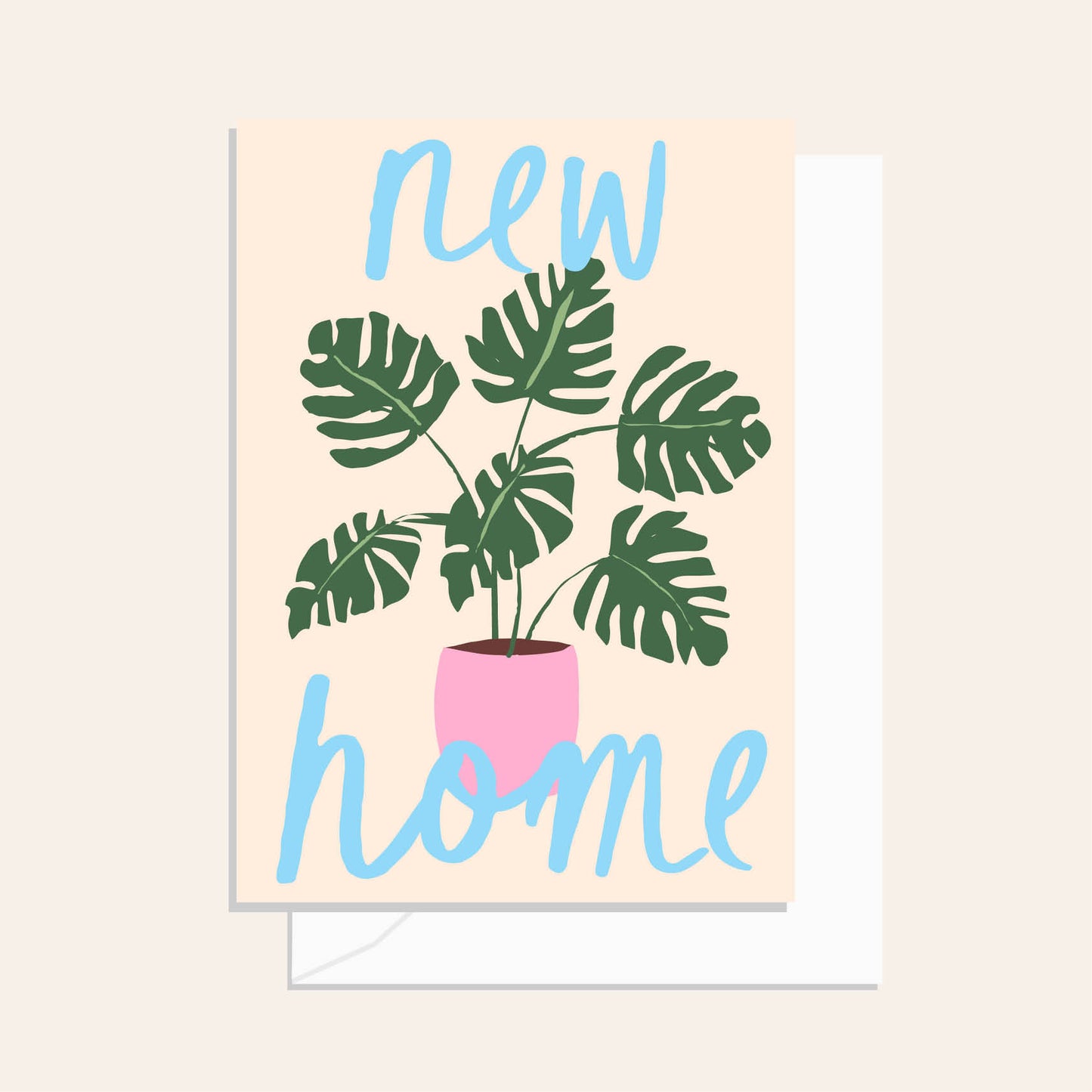 New Home Plant Greeting Card