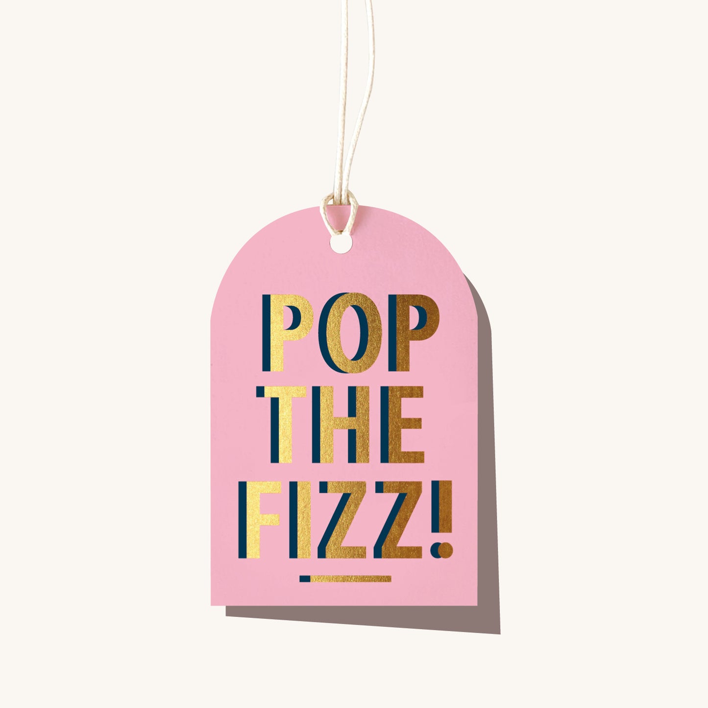 Pop The Fizz Gift Tag (No String)
