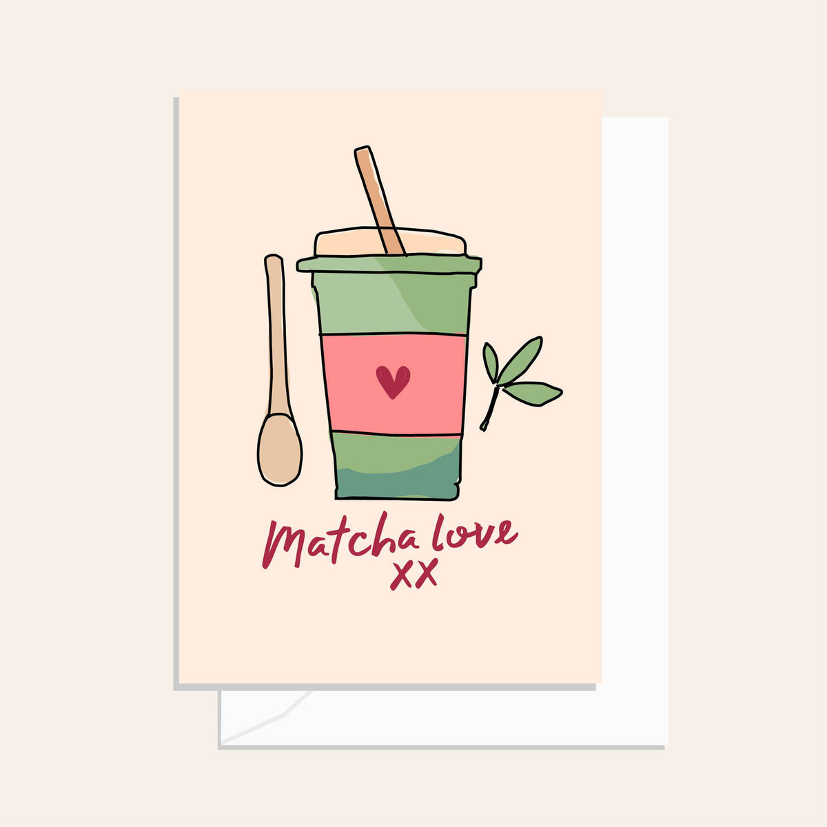 Matcha Love Greeting Card
