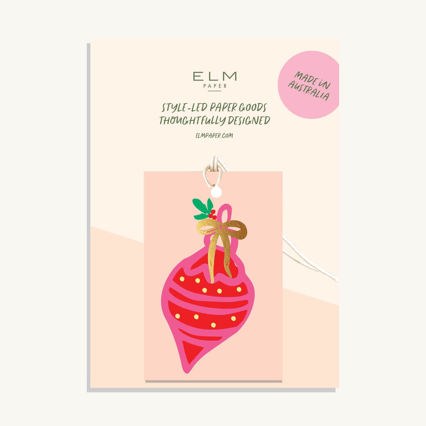 Pack of 6 Festive Deco Tags