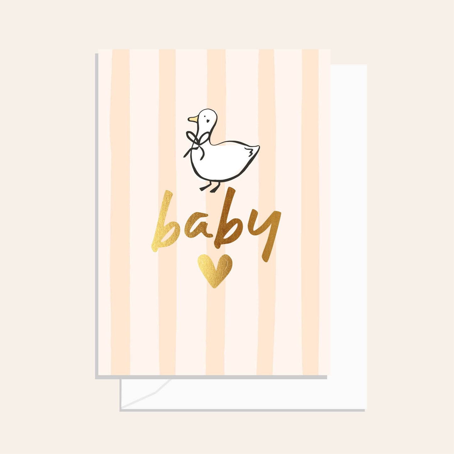 Baby Duck Oat Greeting Card