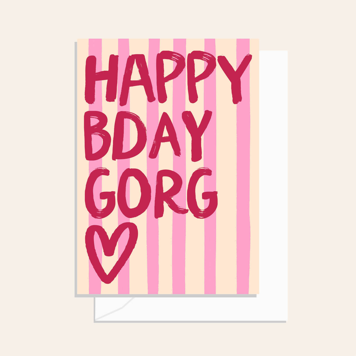 Happy BDay Gorg Cherry Greeting Card