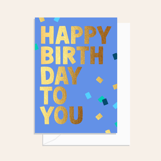 Birthday Confetti Blue