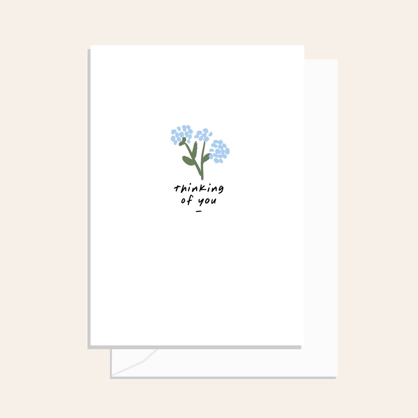 Flower Thinking Of You Greeting Card