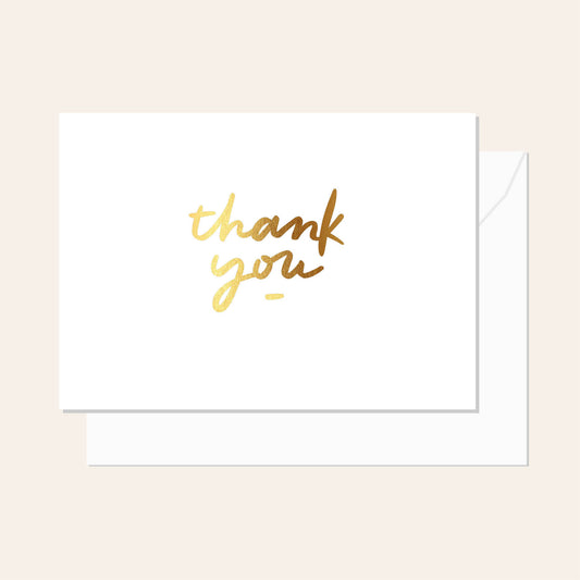 Thank You Script Gold Card