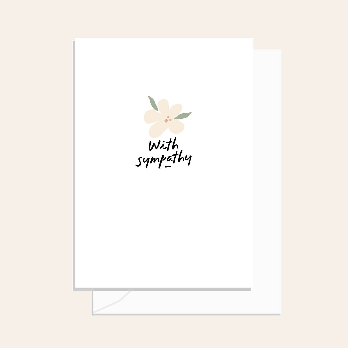 Sympathy Flower Card