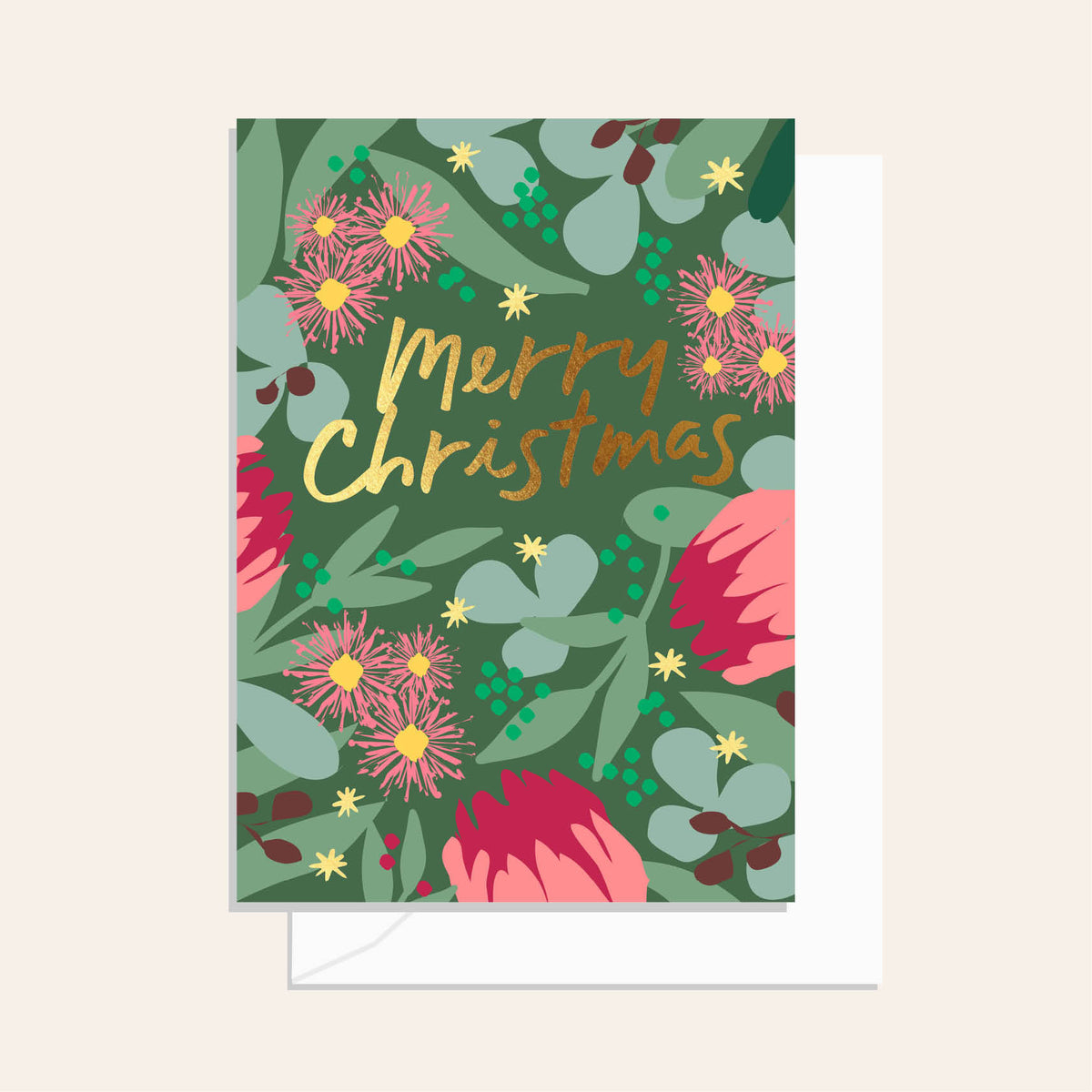 Native Merry Christmas Gum Greeting Card
