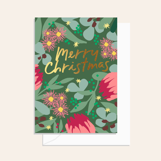 Native Merry Christmas Gum Greeting Card