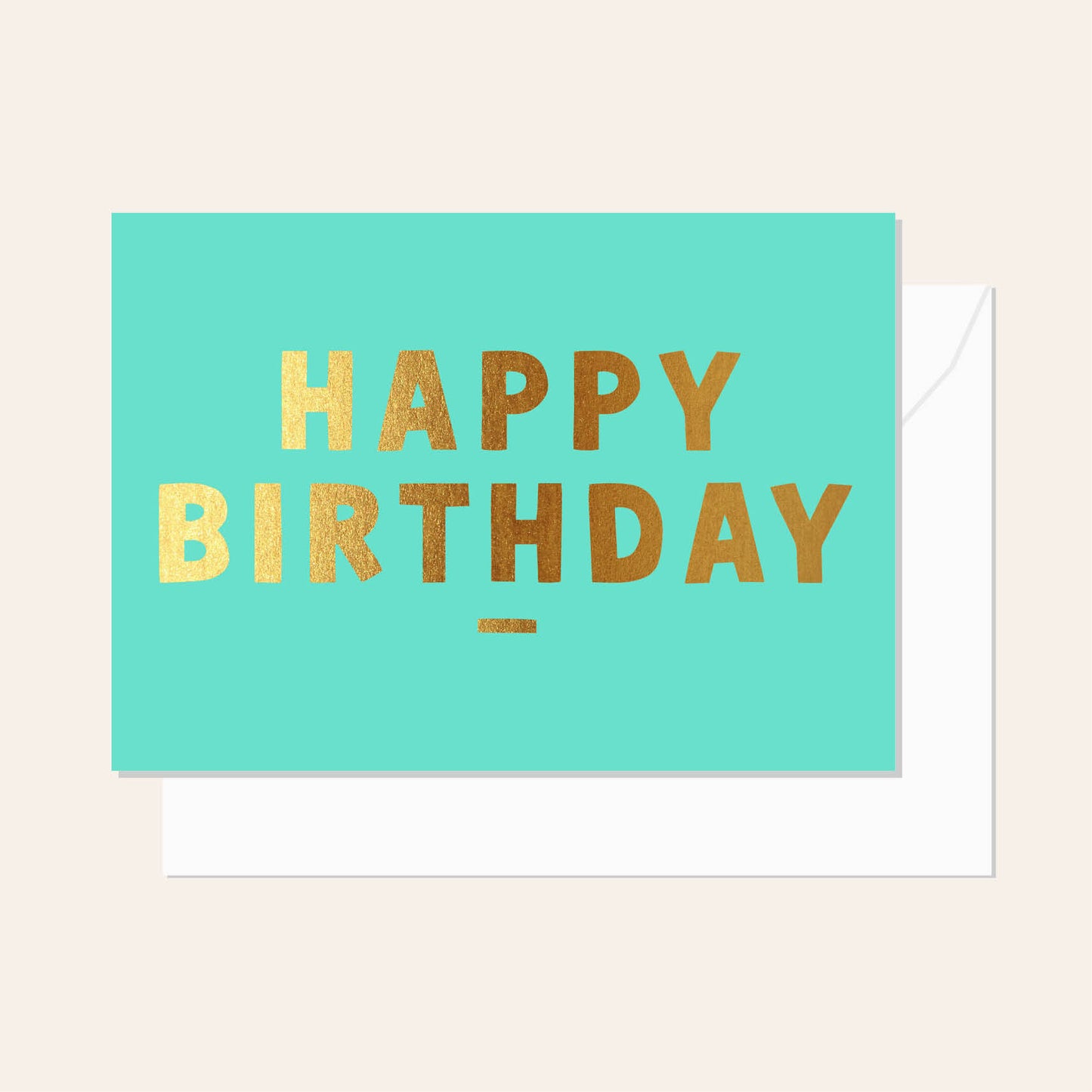 Happy Birthday Aqua Card