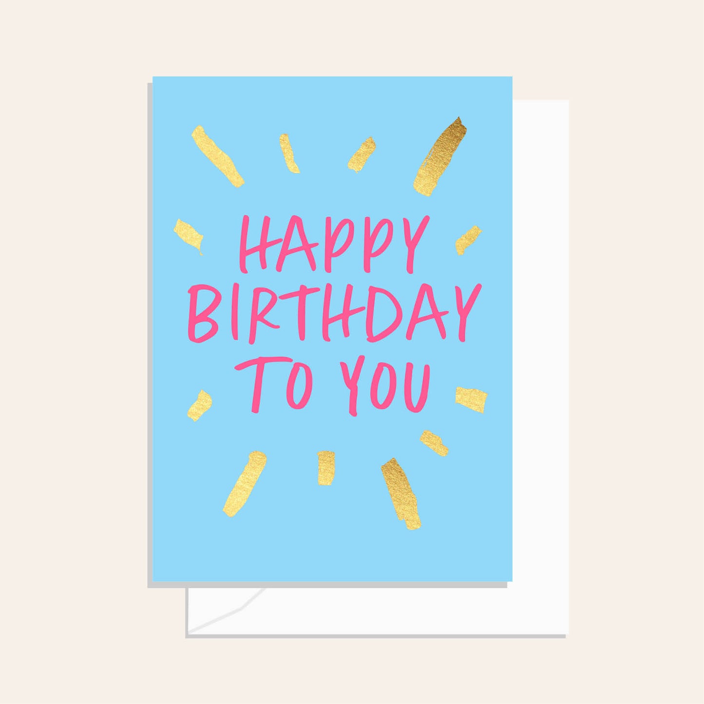Sparkler Birthday Blue Card