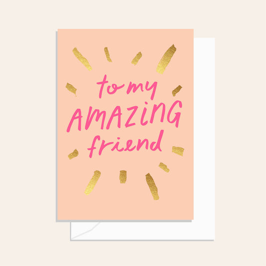 Sparkler Amazing Friend Card