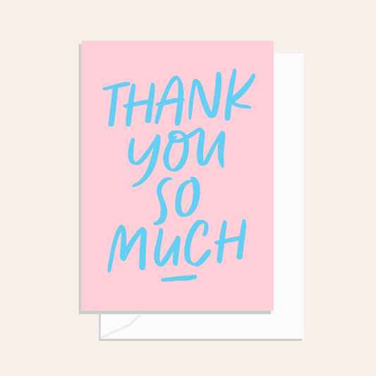 Thank You So Much Script Card
