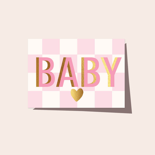 Checkers Baby Pink