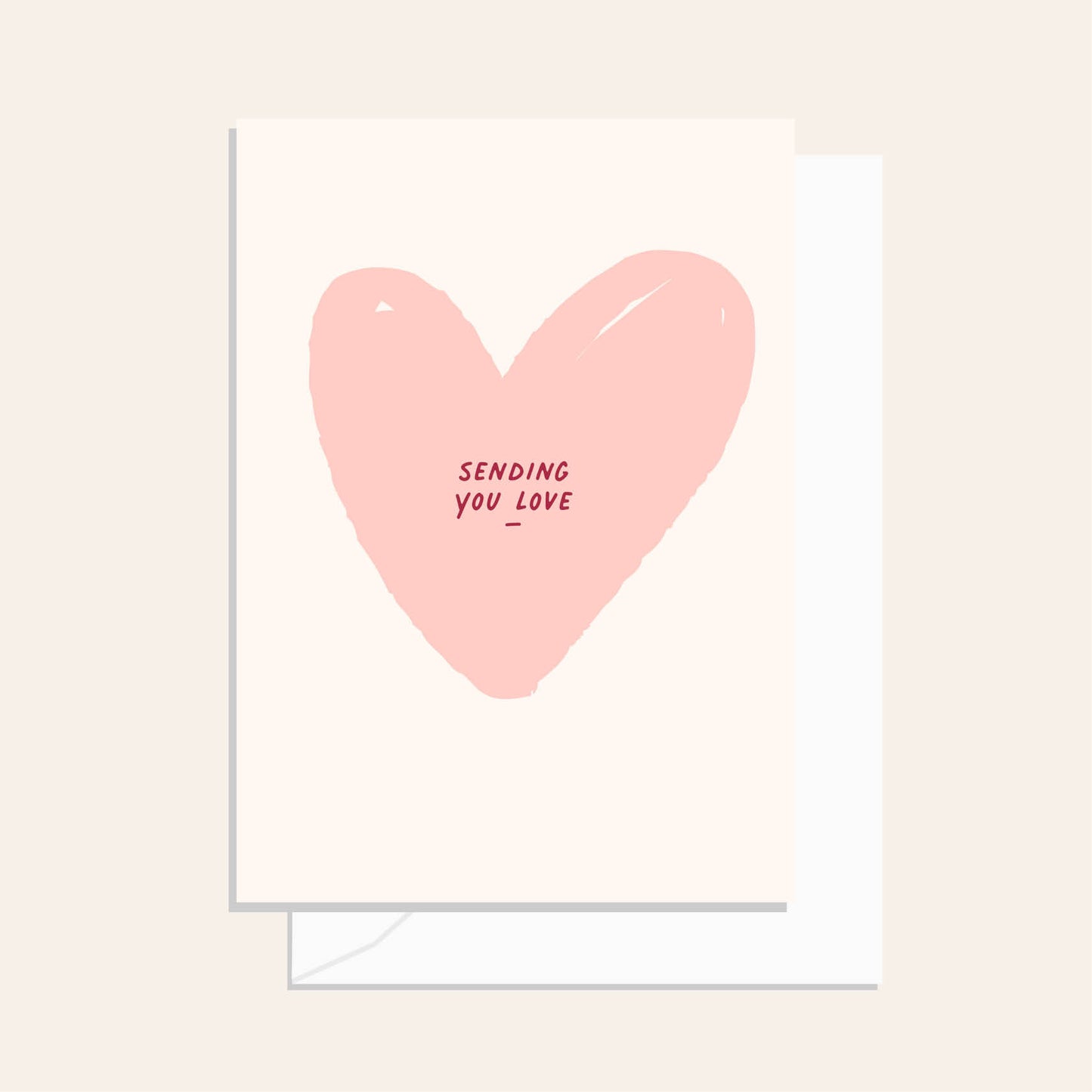 Sending You Love Heart Greeting Card