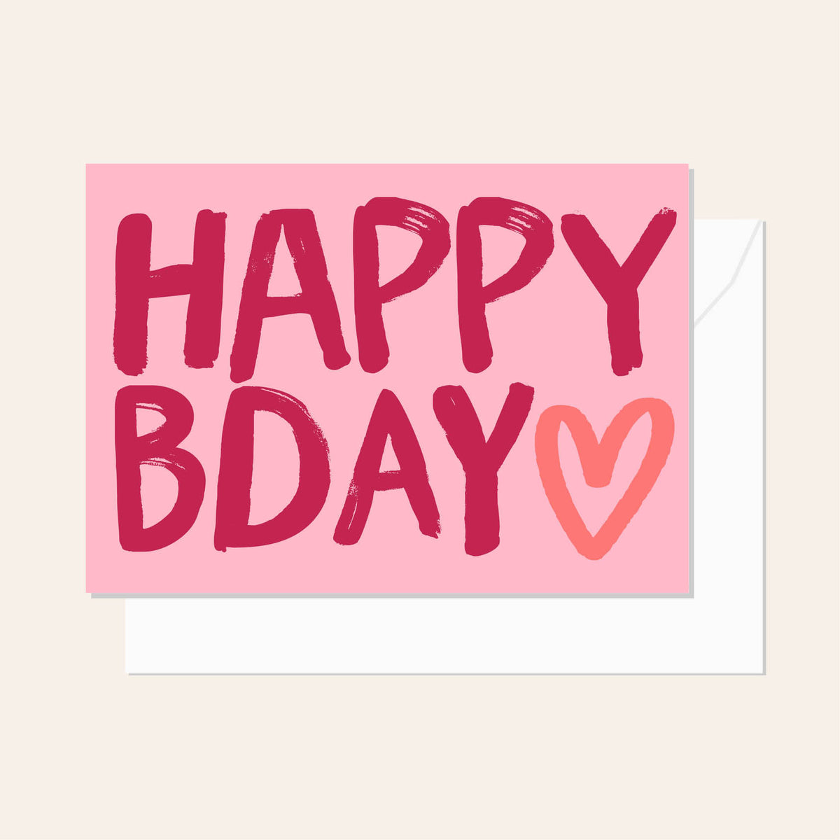 Happy BDay Heart Cherry Greeting Card