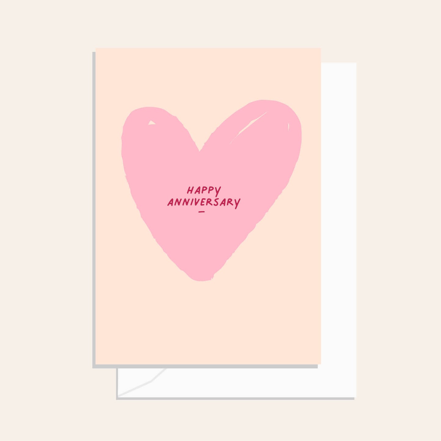 Happy Anniversary Heart Greeting Card