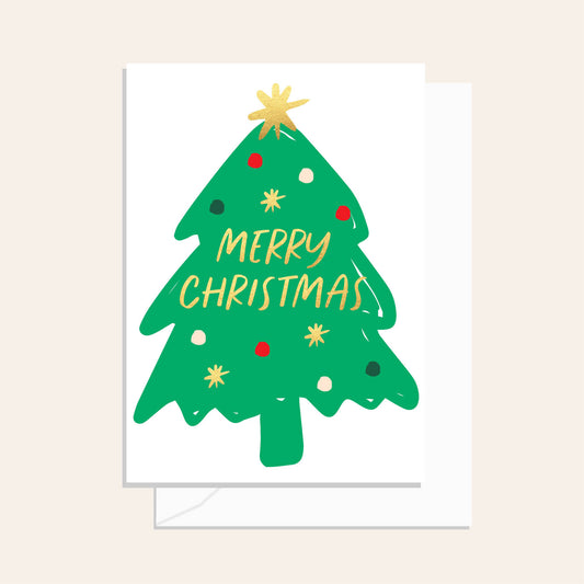 Festive Christmas Tree Card