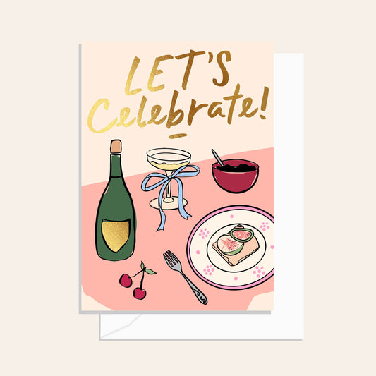 Let's Celebrate Tablescape Card