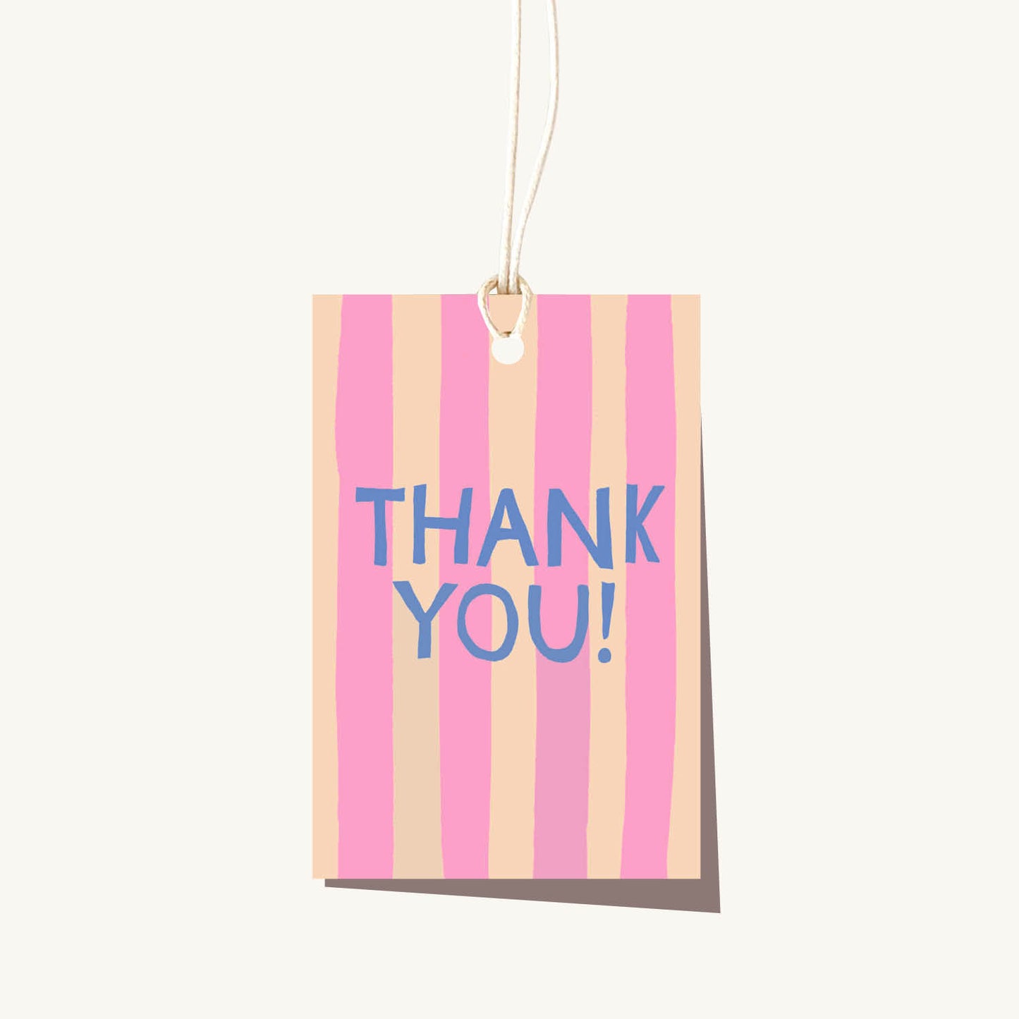Stripe Thank You Tag