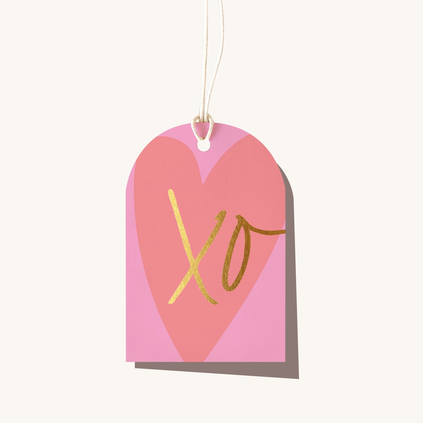 XO Heart Gift Tag