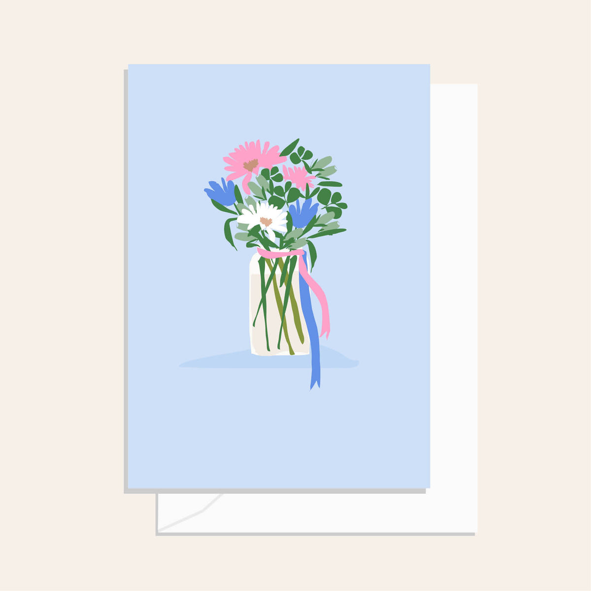 Posy Sky Greeting Card