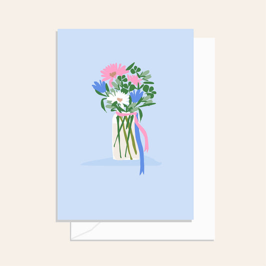 Posy Sky Greeting Card