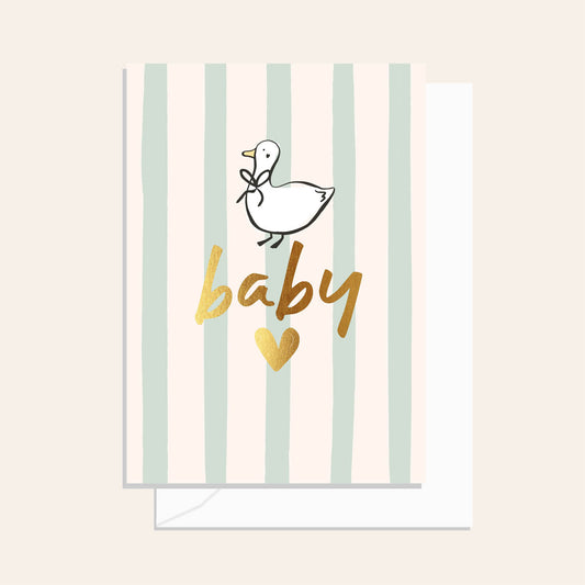Baby Duck Sage Card
