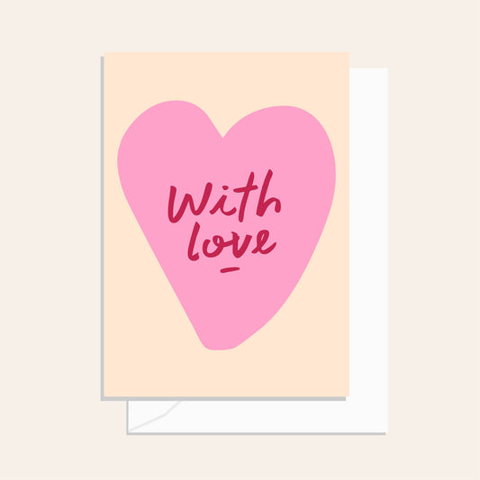 With Love Heart Pink