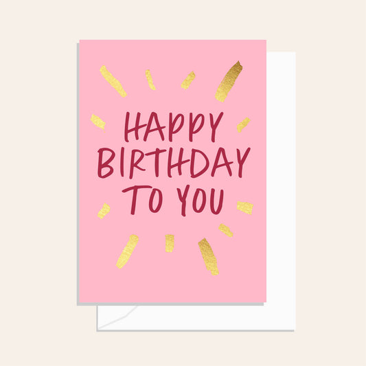 Sparkler Birthday Cherry Card