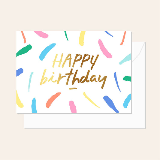 Birthday Sparkle Colour Card