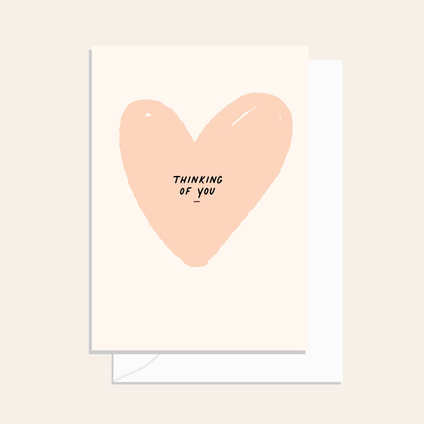 Thinking Of You Heart Greeting Card