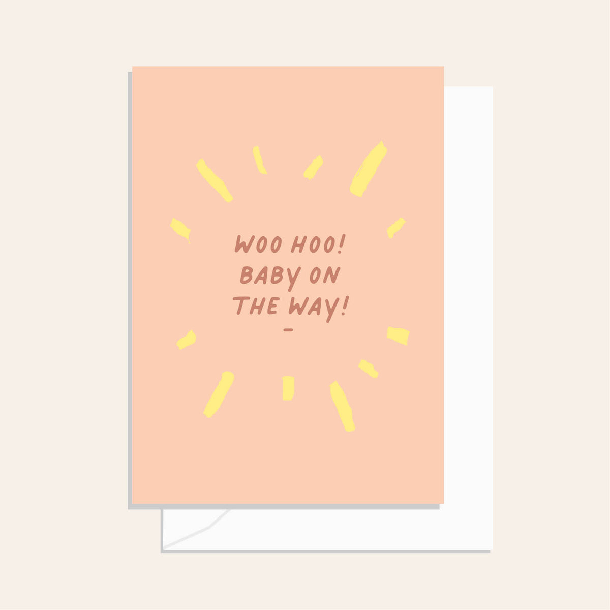 Woo hoo! Baby On The Way! Card