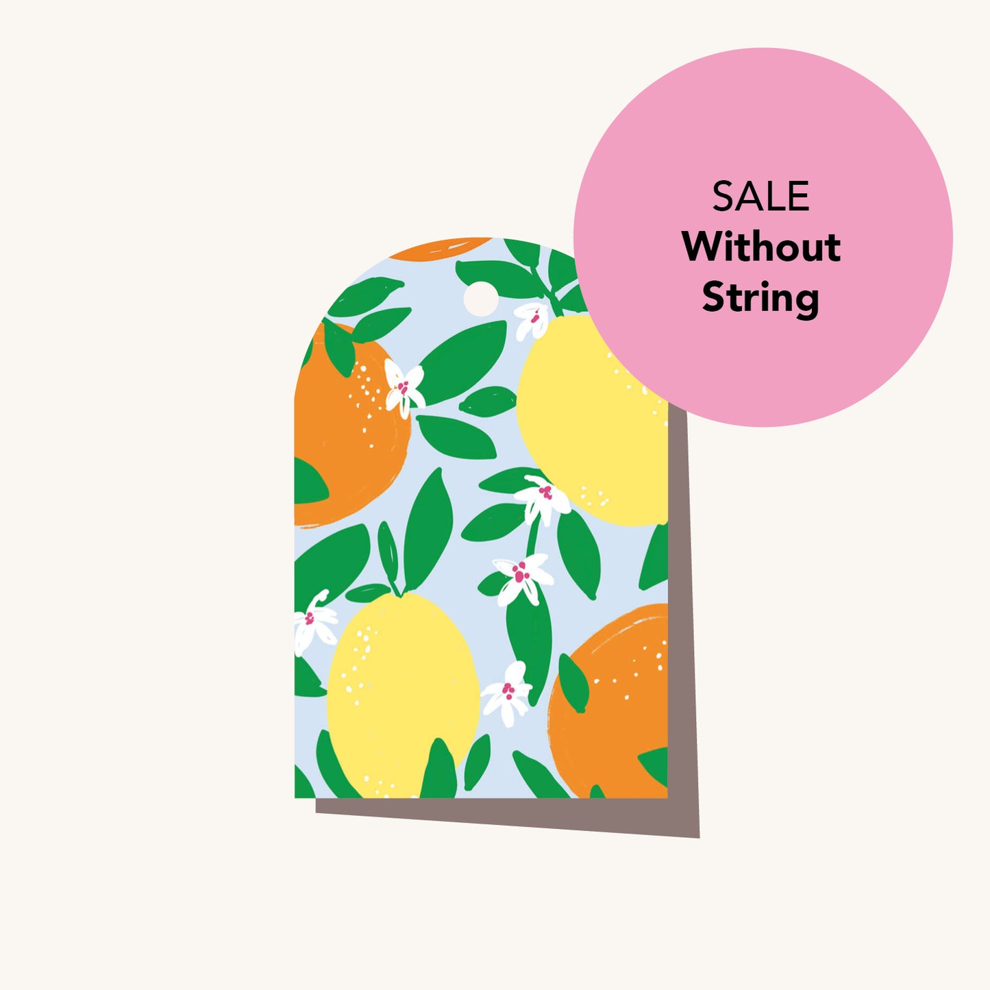 Amalfi Citrus Gift Tag (No String)